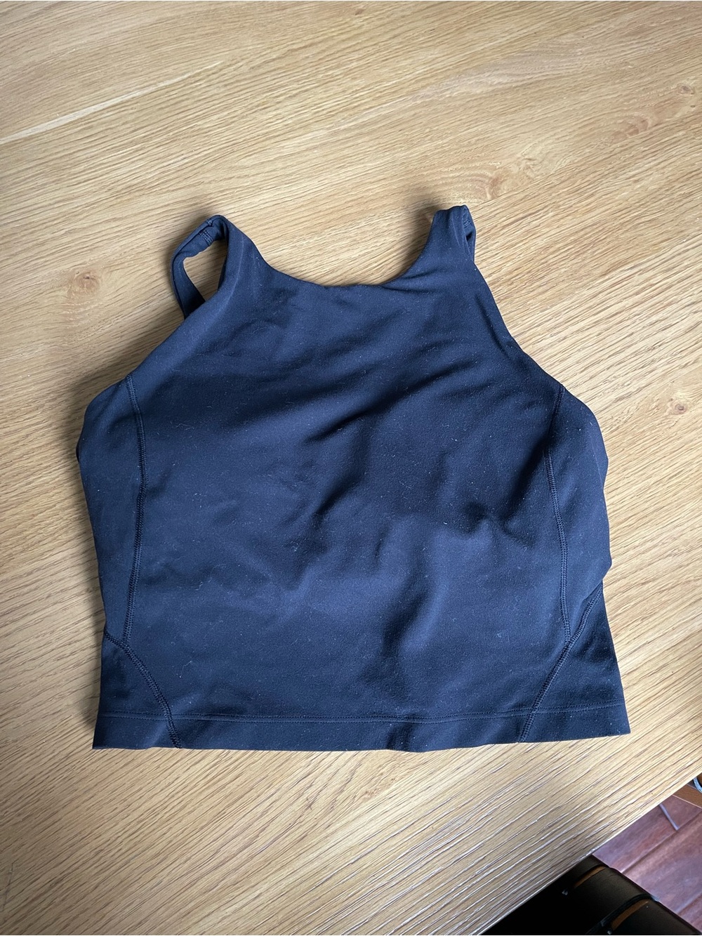 LuluLemon Black High-Neck Crop Sports Bra Tank Top